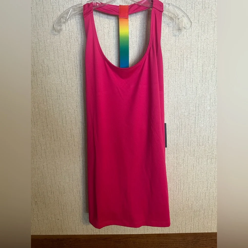 IDEOLOGY PLUS SIZE FIERY PINK TANK: NWT: SZ 2X